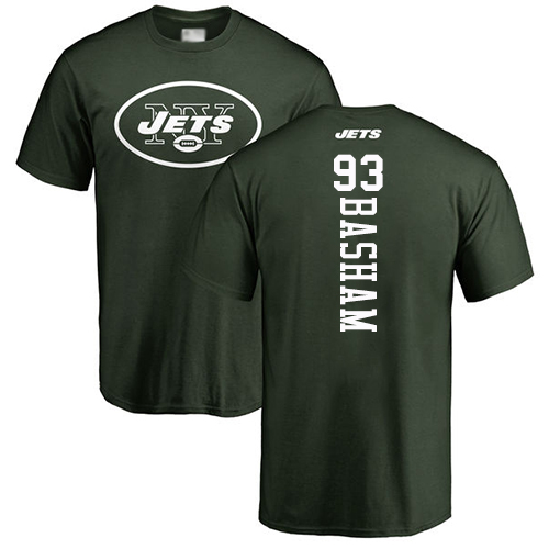 New York Jets Men Green Tarell Basham Backer NFL Football #93 T Shirt->new york jets->NFL Jersey